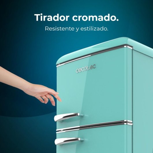 Cecotec Bolero CoolMarket 2D Origin 215 Green E Frigorífico Dos Puertas Retro E Verde
